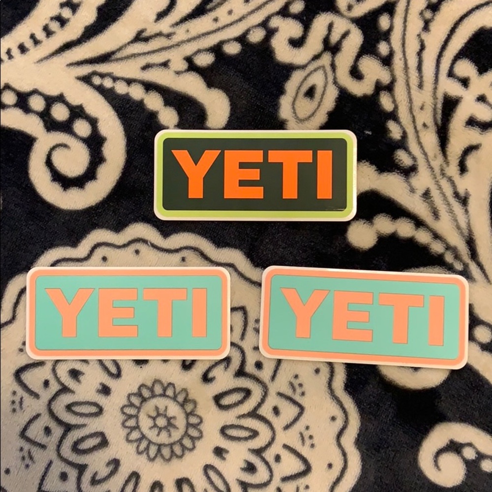Yeti stickers Free with any item!